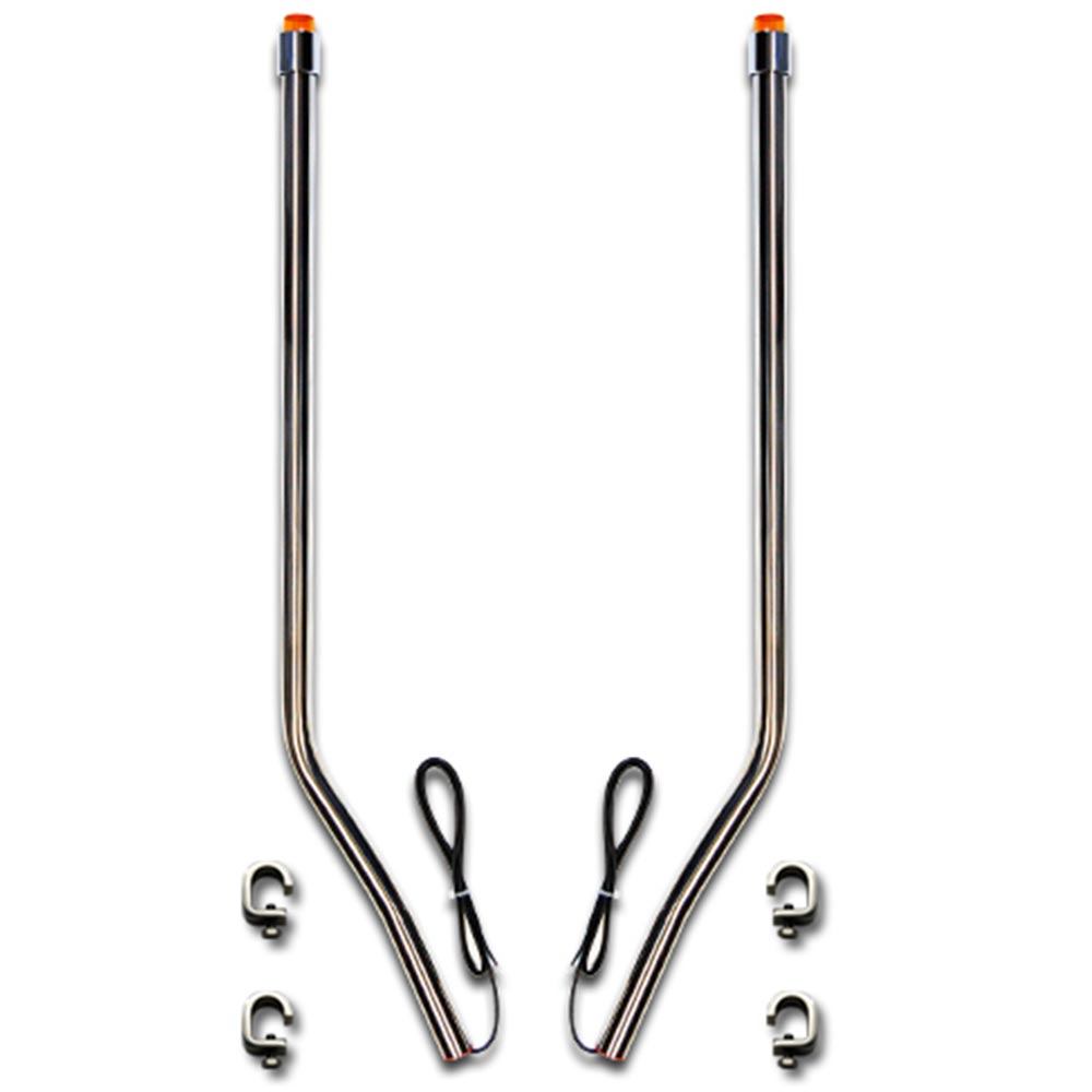 Stainless Steel LED Bumper Guides for Ford