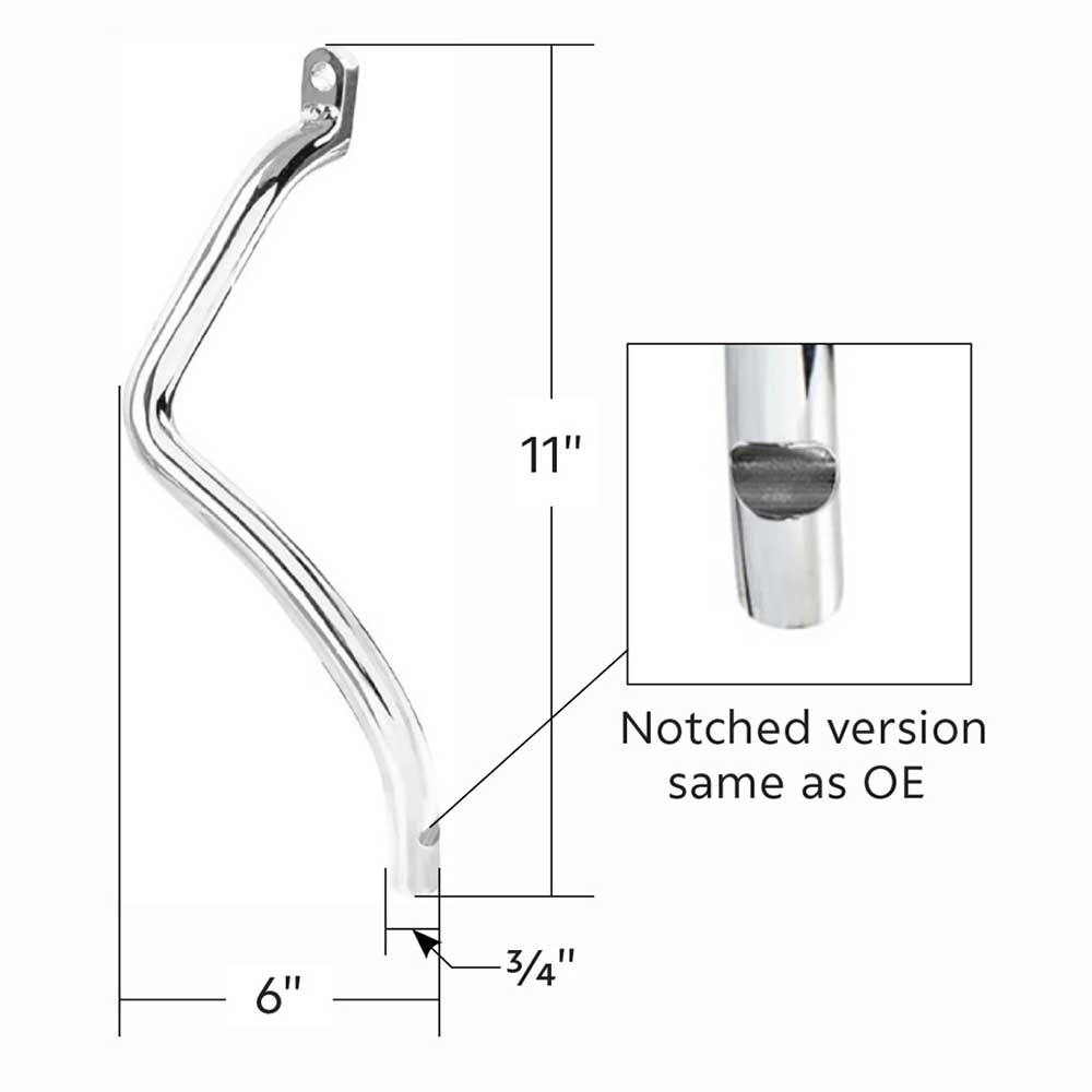 Chrome Clutch Pedal Arm For Peterbilt 359, 375 ,377, 378, 379