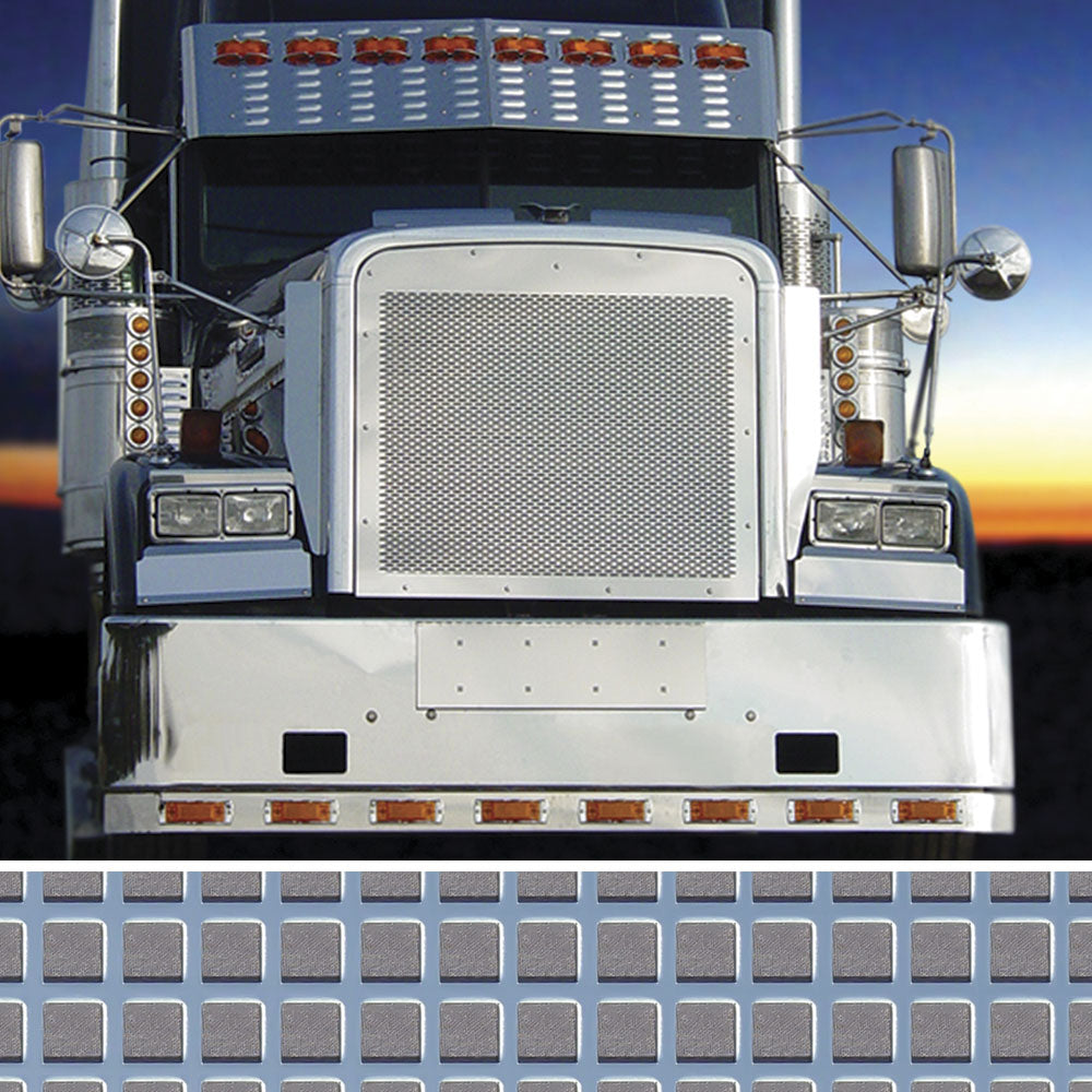 Freightliner In-Line Square Punched Grill