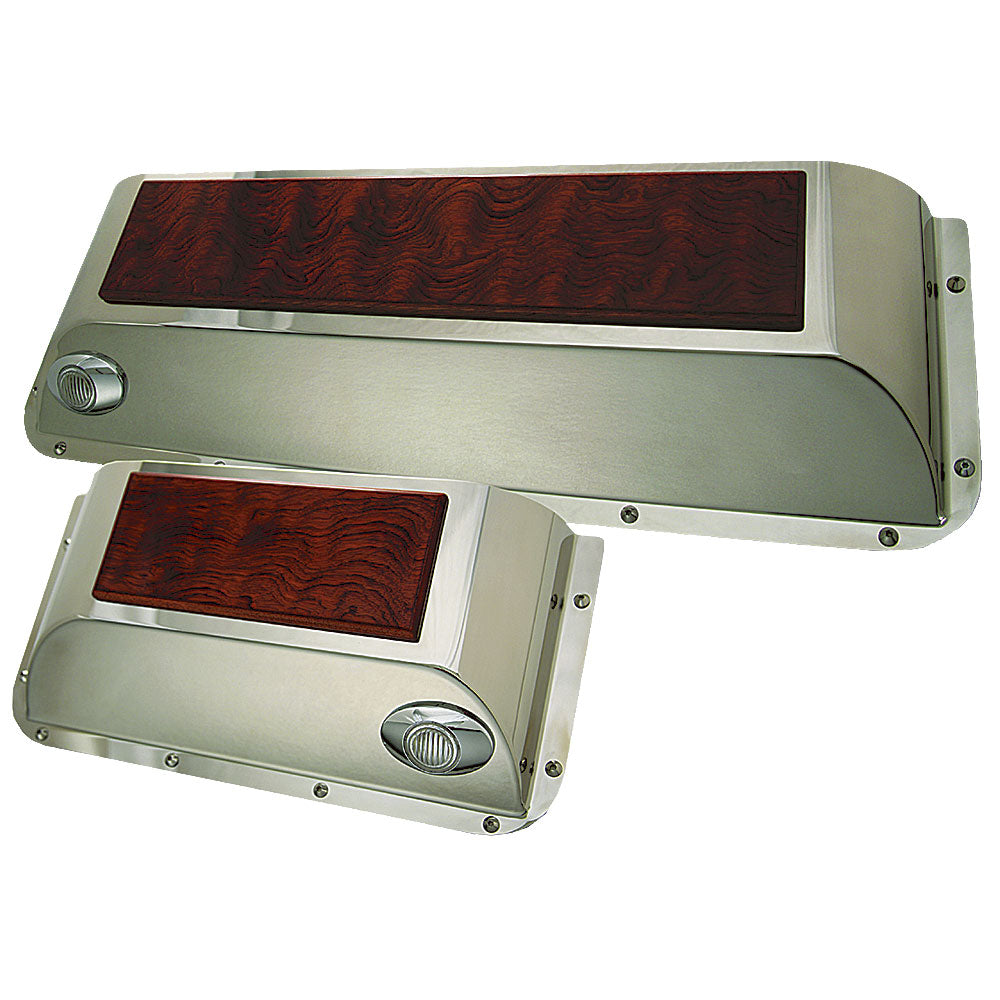 Peterbilt Stainless & Rosewood Door Pockets M3 LED
