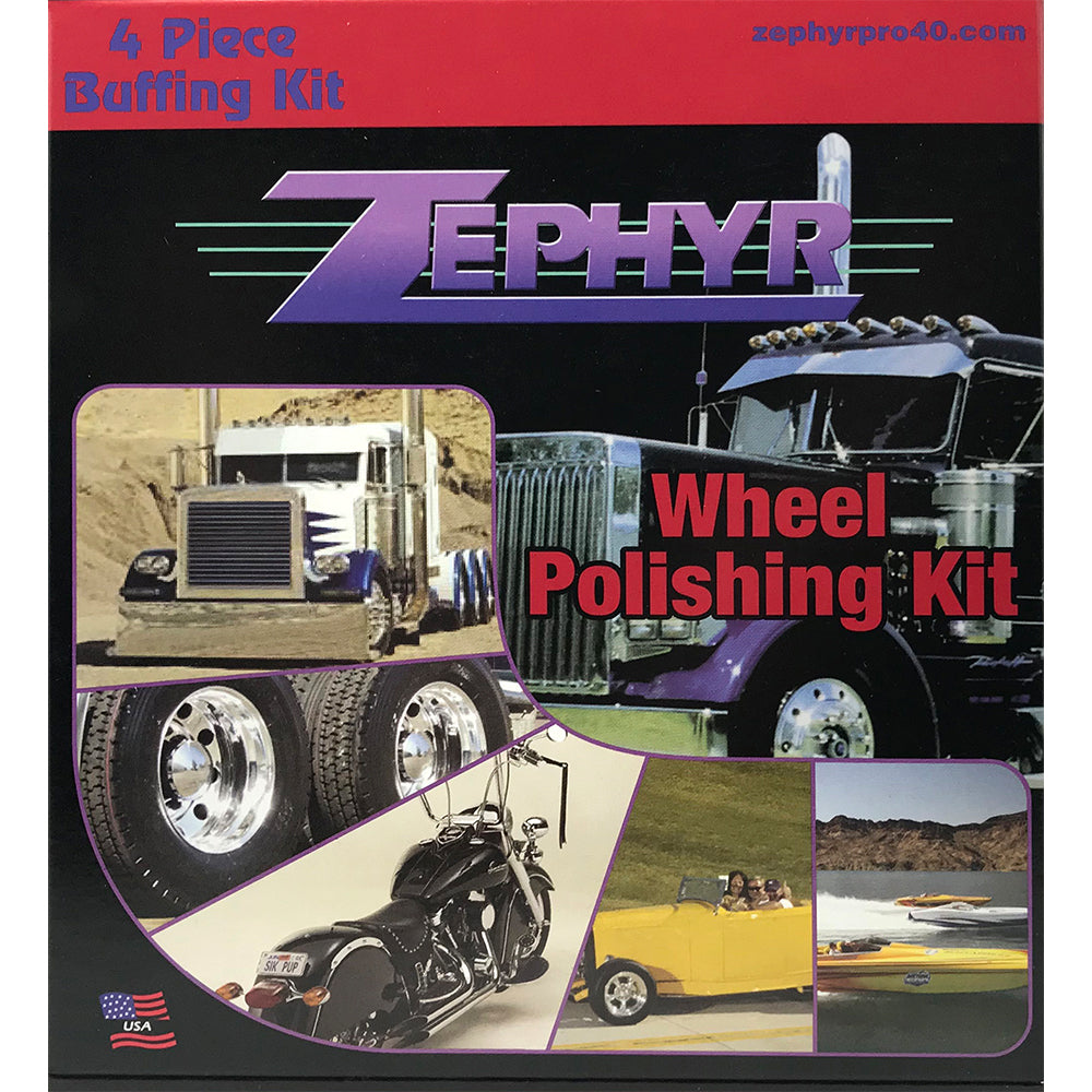 Zephyr 4-Piece Wheel Polishing Kit