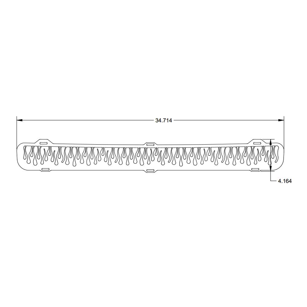 Freightliner Columbia Flame Lower Grill Insert