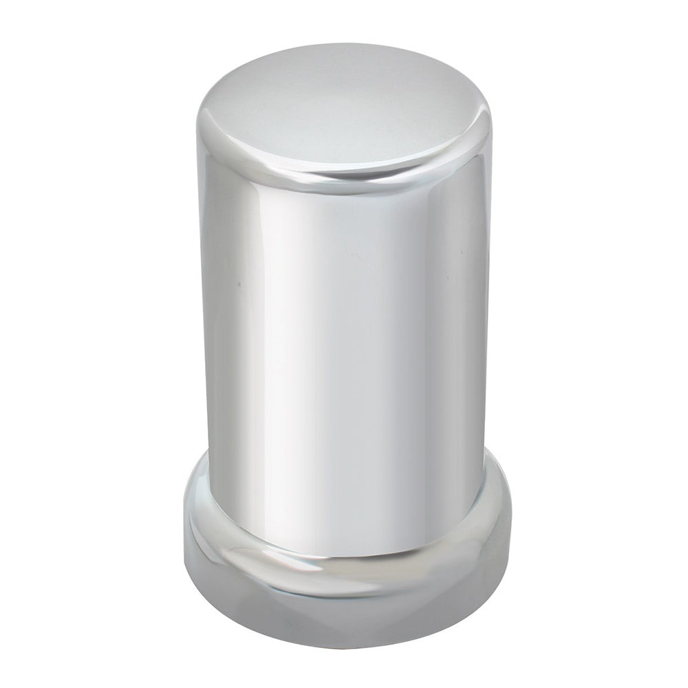 33mm x 3-3/8" Chrome Plastic Top Hat Nut Cover - Thread On