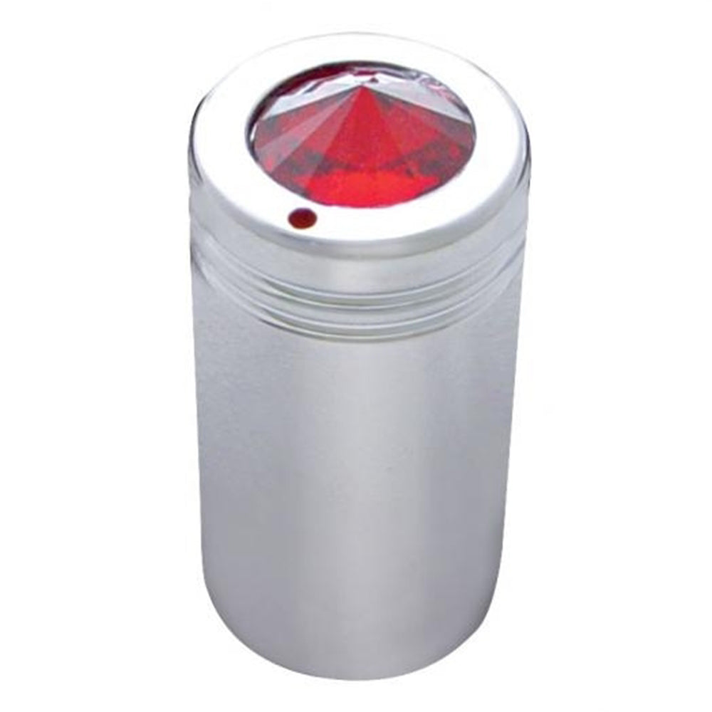 Chrome Aluminum CB Knob with Colored Crystal - 2 Pack