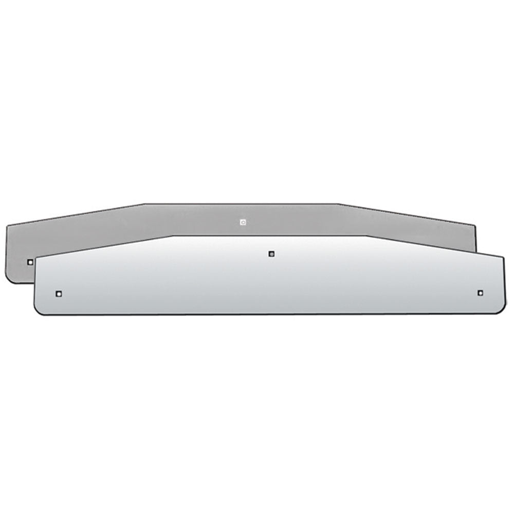 Stainless Steel Mud Flap Weights with Tapered Back Plates 4" x 24" (PR)