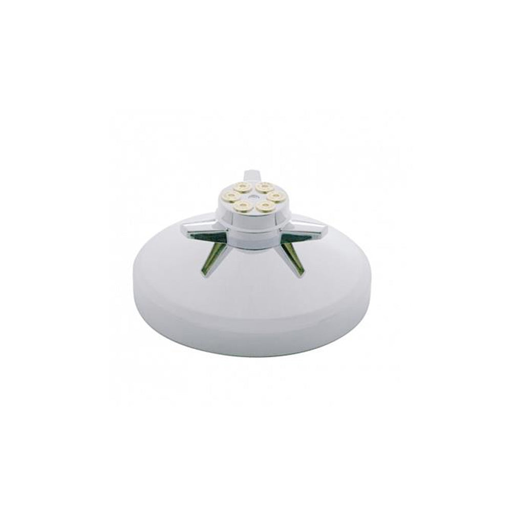 Chrome Spinner Rear Hubcap 8.5" Axle, 5/8" Studs