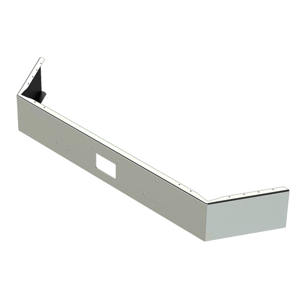 Peterbilt 357, 378 Setback 12-Inch Open End Chrome Bumper