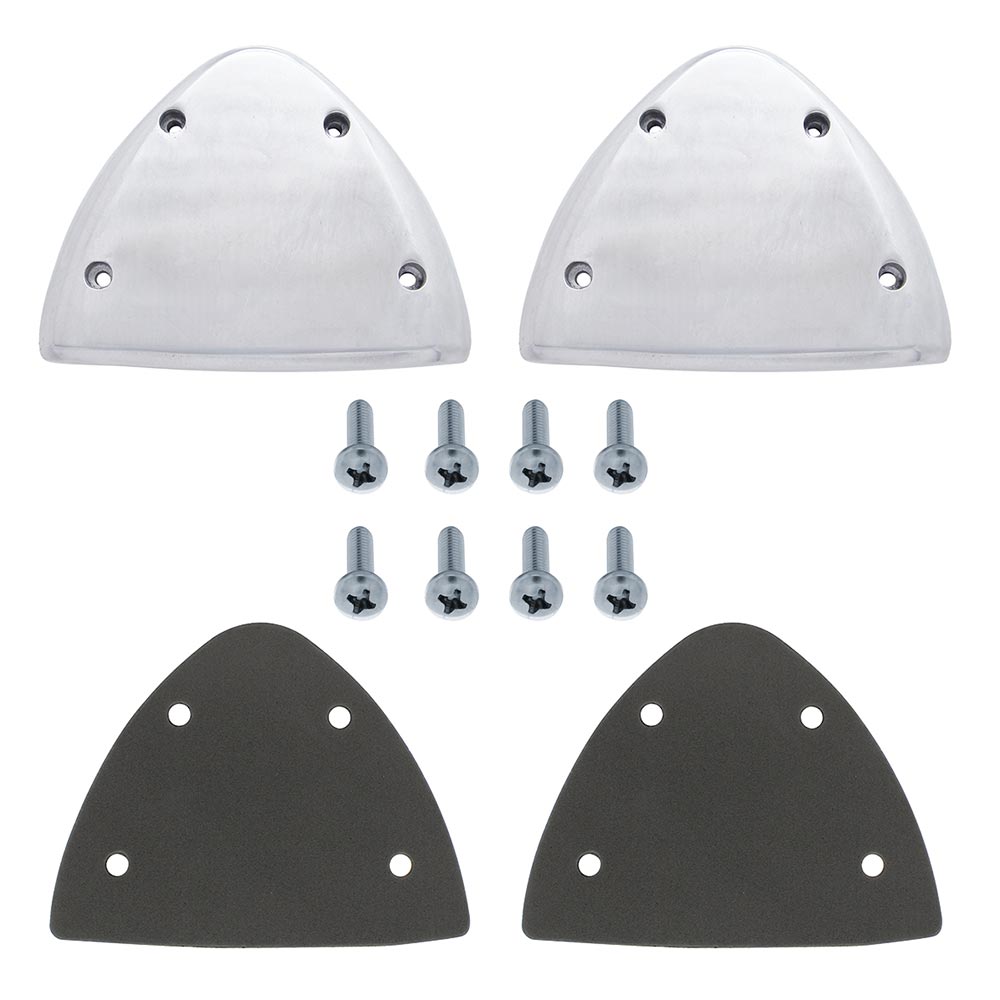 Peterbilt Aluminum Headlight Turn Signal Cover Kit
