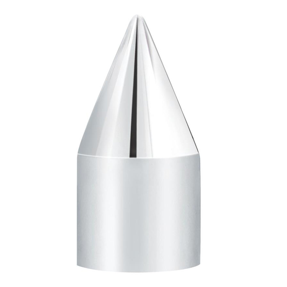 1 1/8" Chrome Plastic Spike Nut Cover - Push On