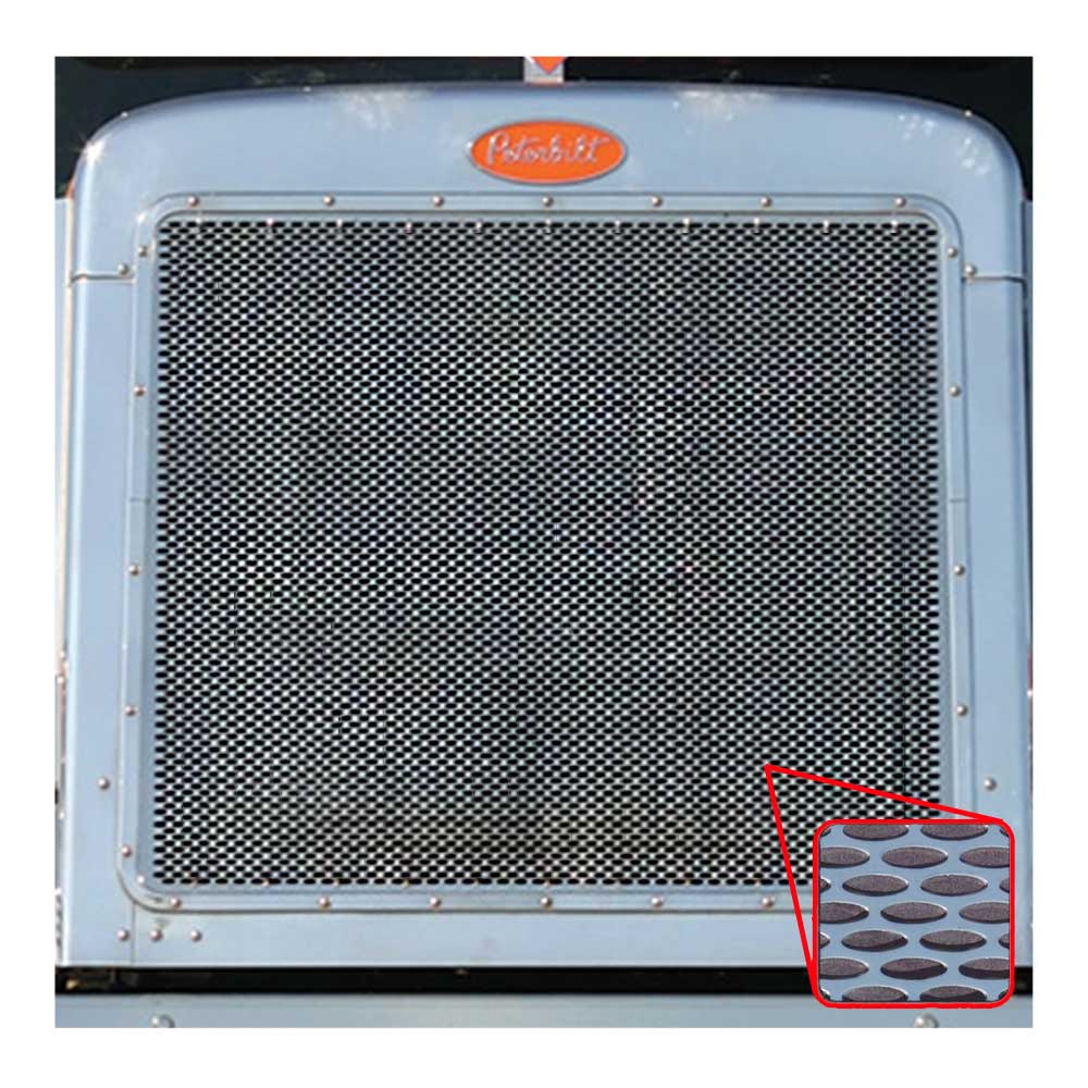 Peterbilt 379 Extended Hood Horizontal Oval Punched Grille