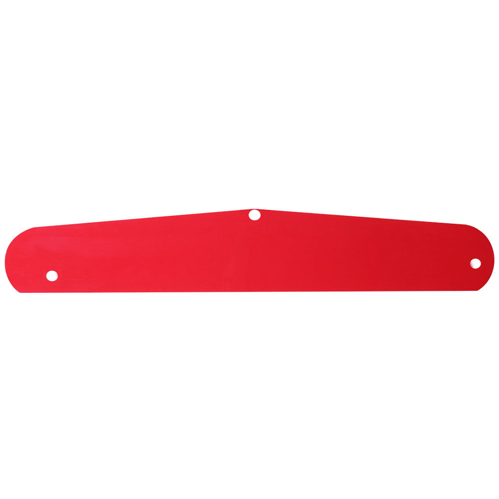 Red Freightliner Mud Flap Weight Insert 4" x 24"