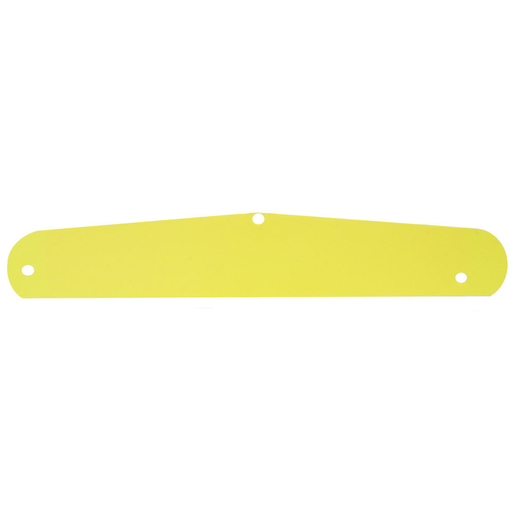 Yellow Freightliner Mud Flap Weight Insert 4" x