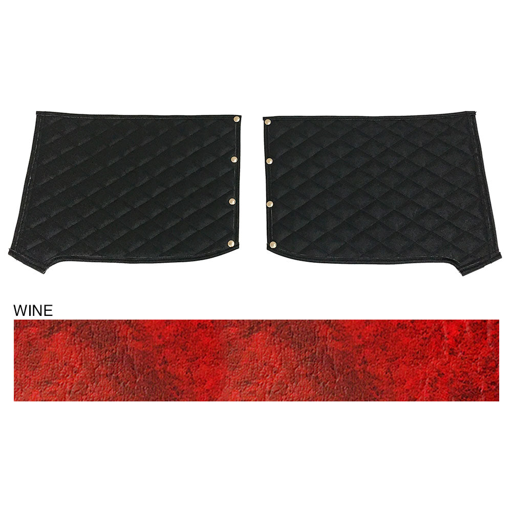 Peterbilt 389 Wine Quilted Fender Guards
