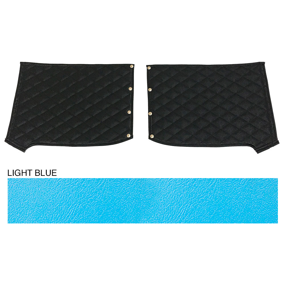 Peterbilt 389 Light Blue Quilted Fender Guards