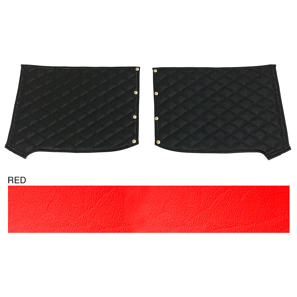 Peterbilt 389 Red Quilted Fender Guards