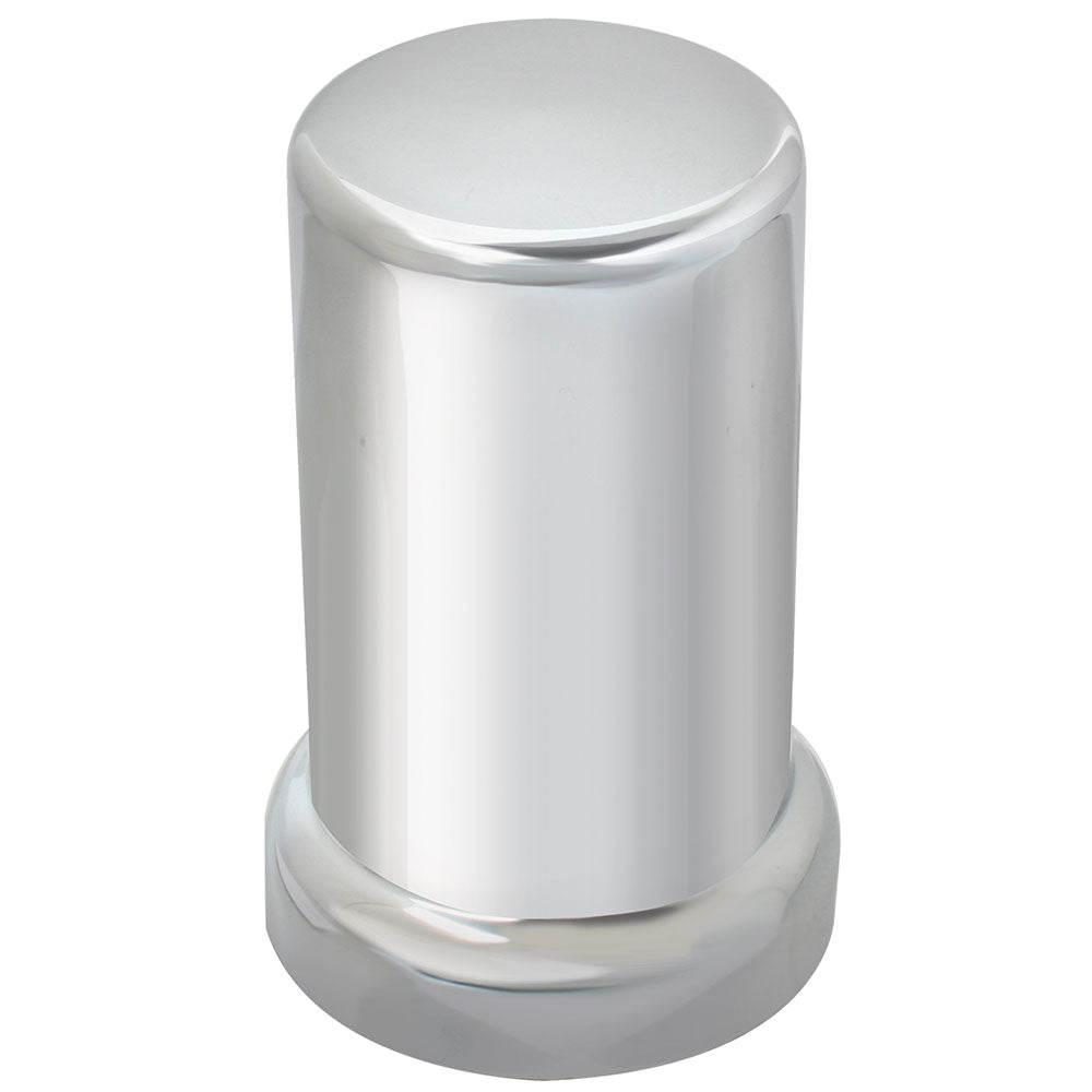 1-1/2" x 3-3/8" Chrome Plastic Top Hat Nut Cover - Push On