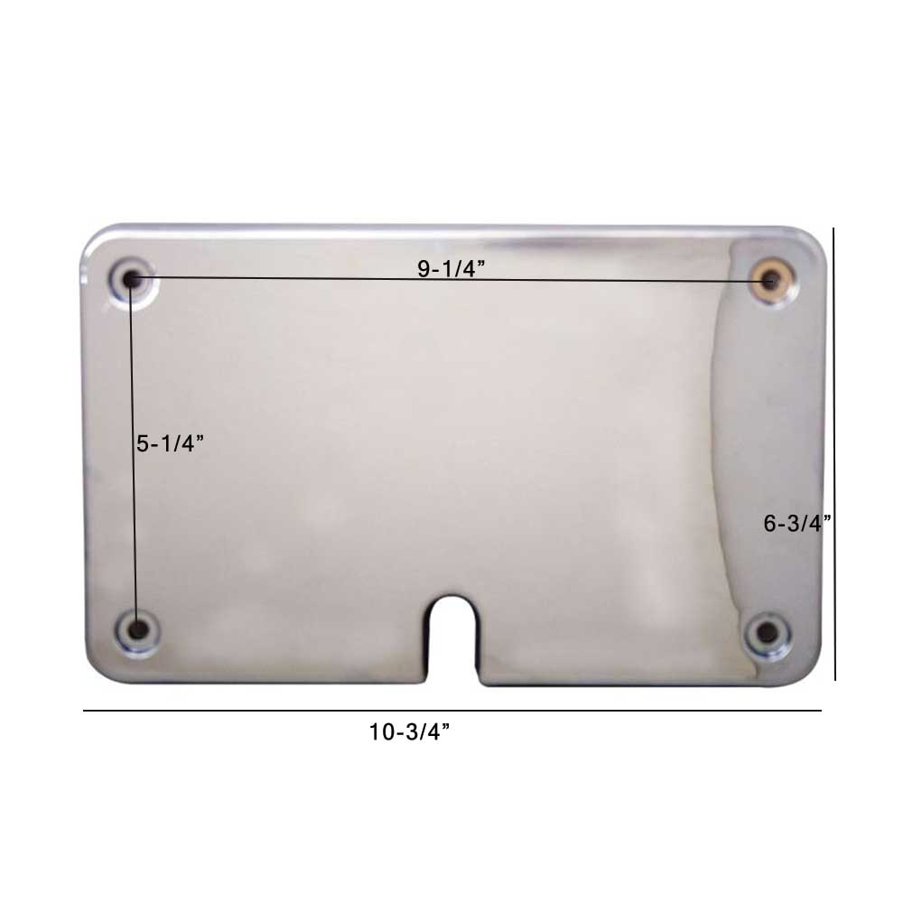 Peterbilt Chrome CB Mounting Plate 2006 and Newer