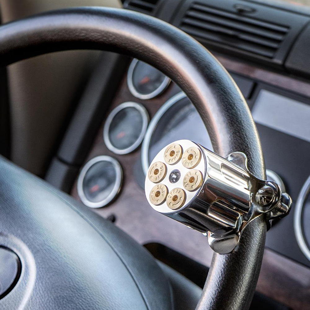 Gun Cylinder Steering Wheel Spinner