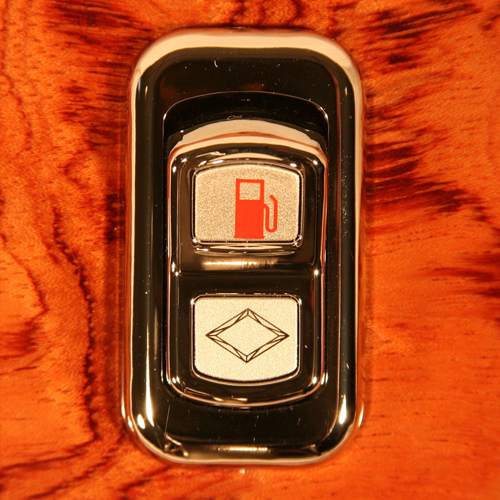 Chrome Rocker Switch Actuator Buttons with LED for Peterbilt