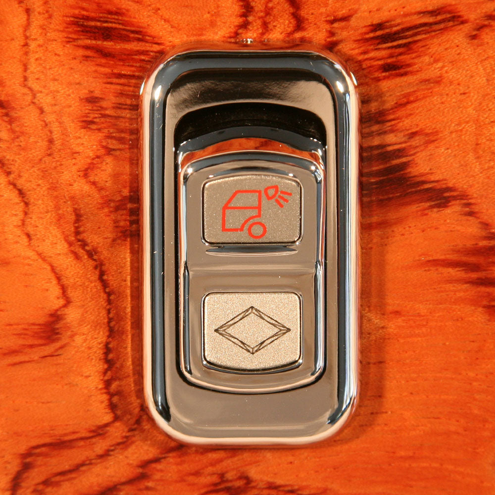 Chrome Rocker Switch Actuator Buttons with LED for Peterbilt