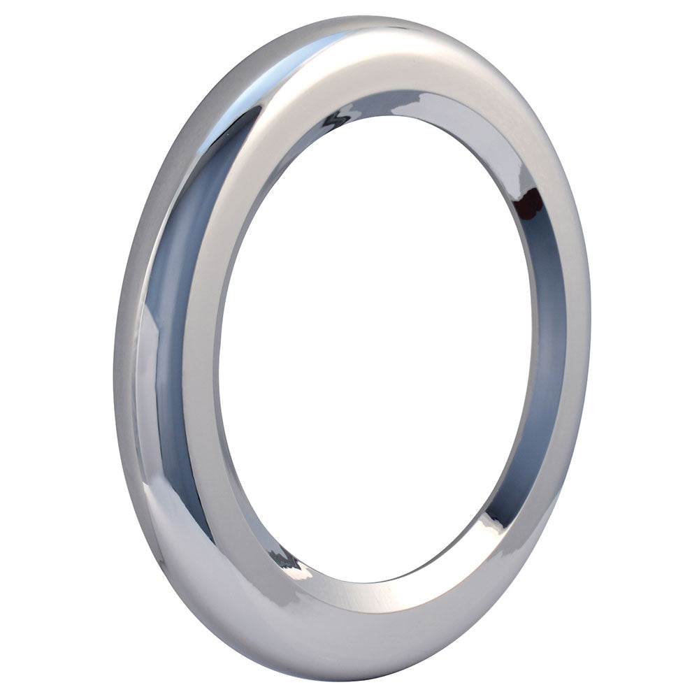 4" Chrome Twist-On Light Bezel without Visor