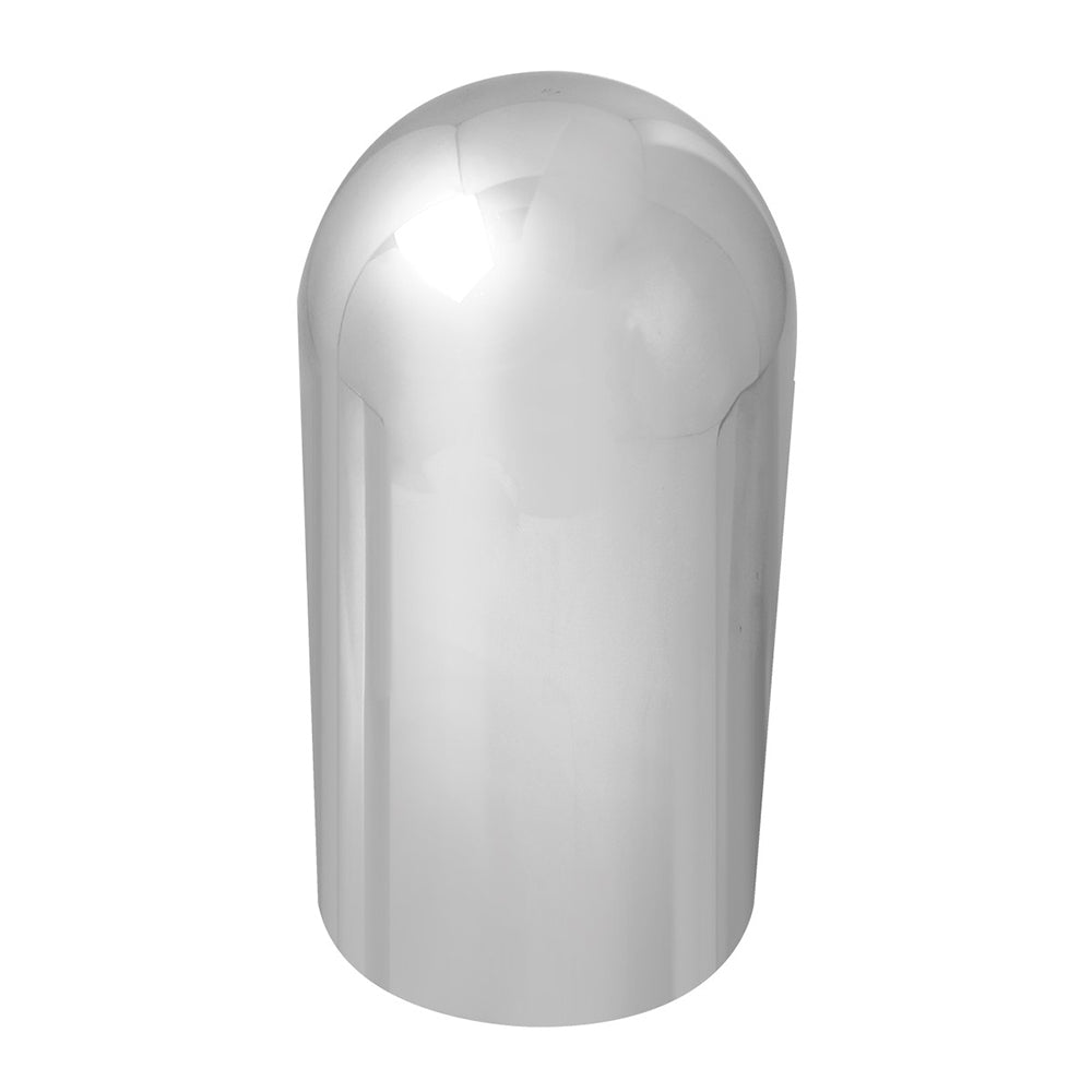 33mm Chrome Plastic Full Moon Nut Cover -Thread On
