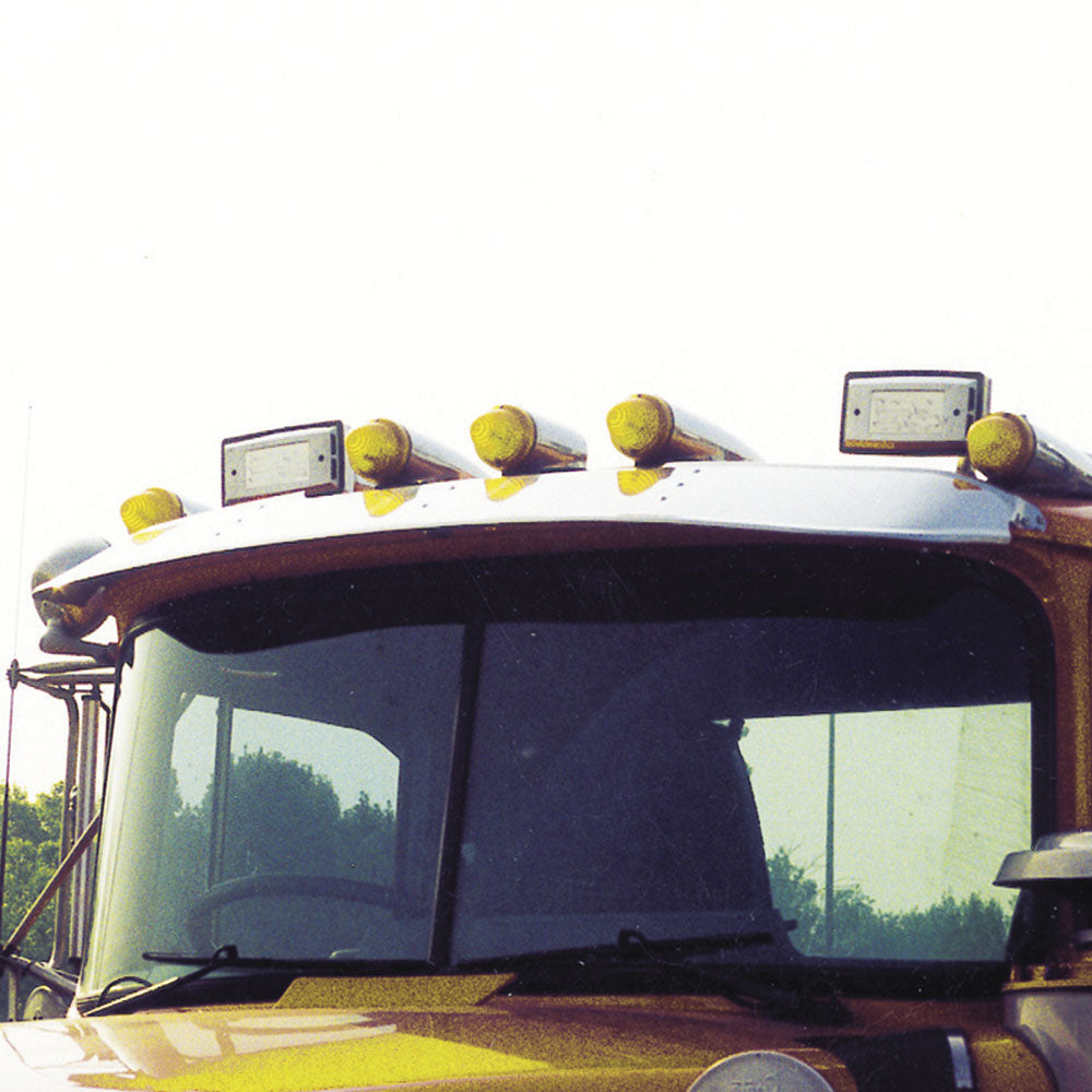 7.5" Stainless Steel Visor for Mack R Series 1994 and Newer