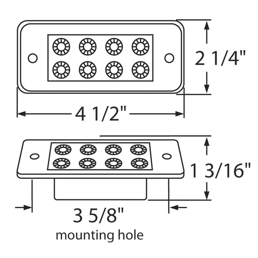 8 LED Freightliner Cab Marker Light
