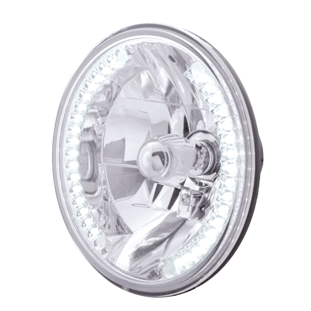 7" Round Crystal Headlight with LED