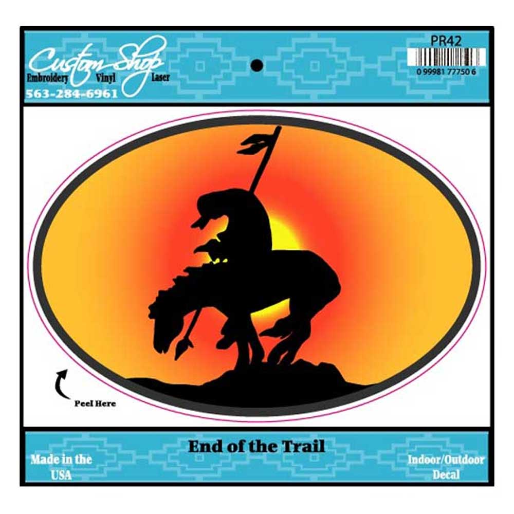End Of The Trail Vinyl Decal