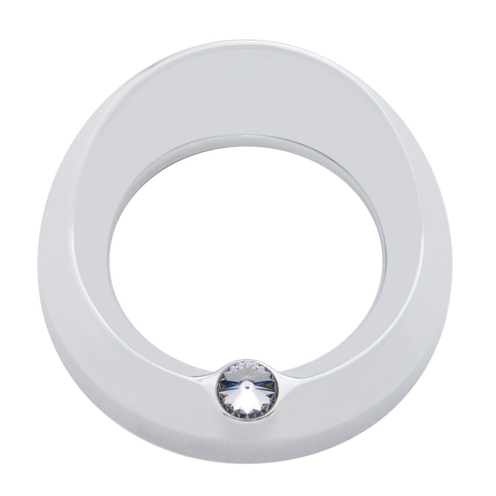 Speedometer/Tachometer Gauge Cover with Visor and Jewel for Freightliner, Peterbilt