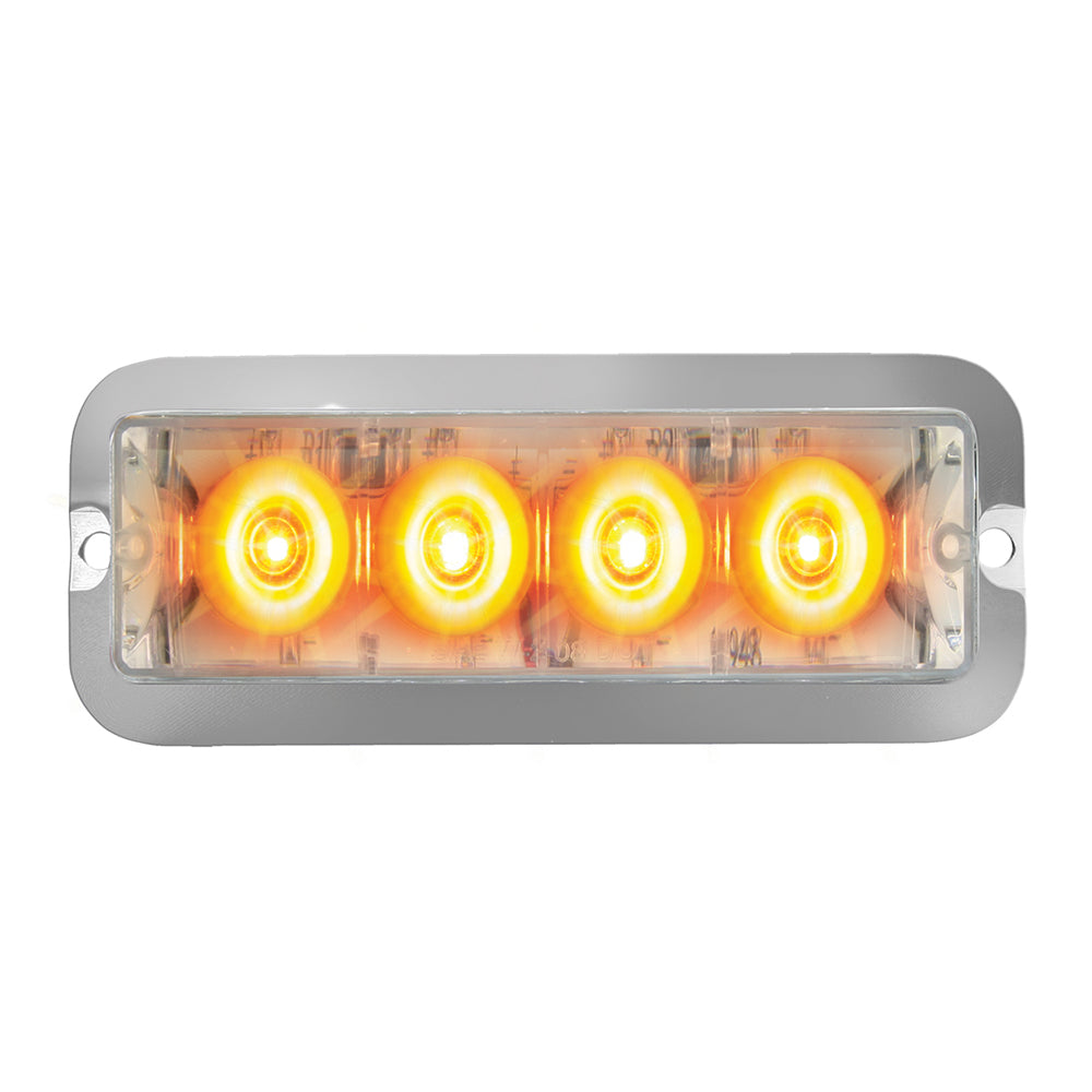 4" 4 LED Rectangular Strobe Light