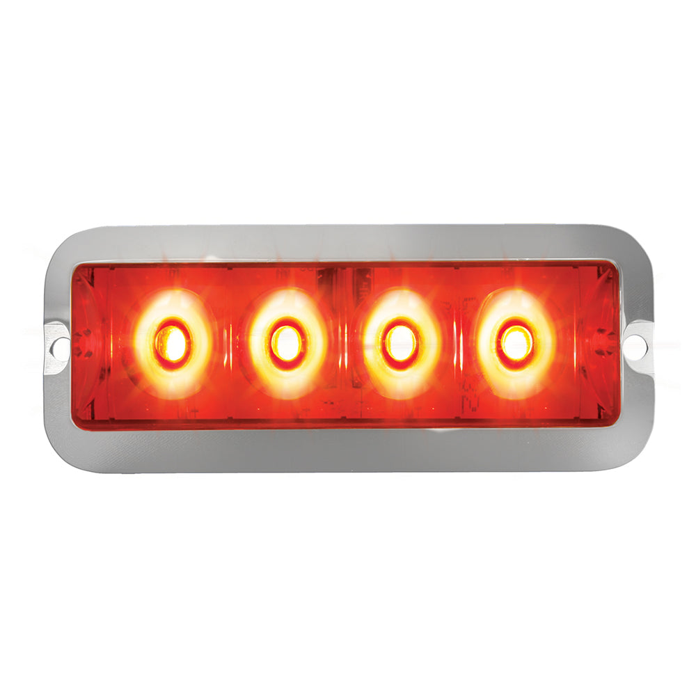 4" 4 LED Rectangular Strobe Light