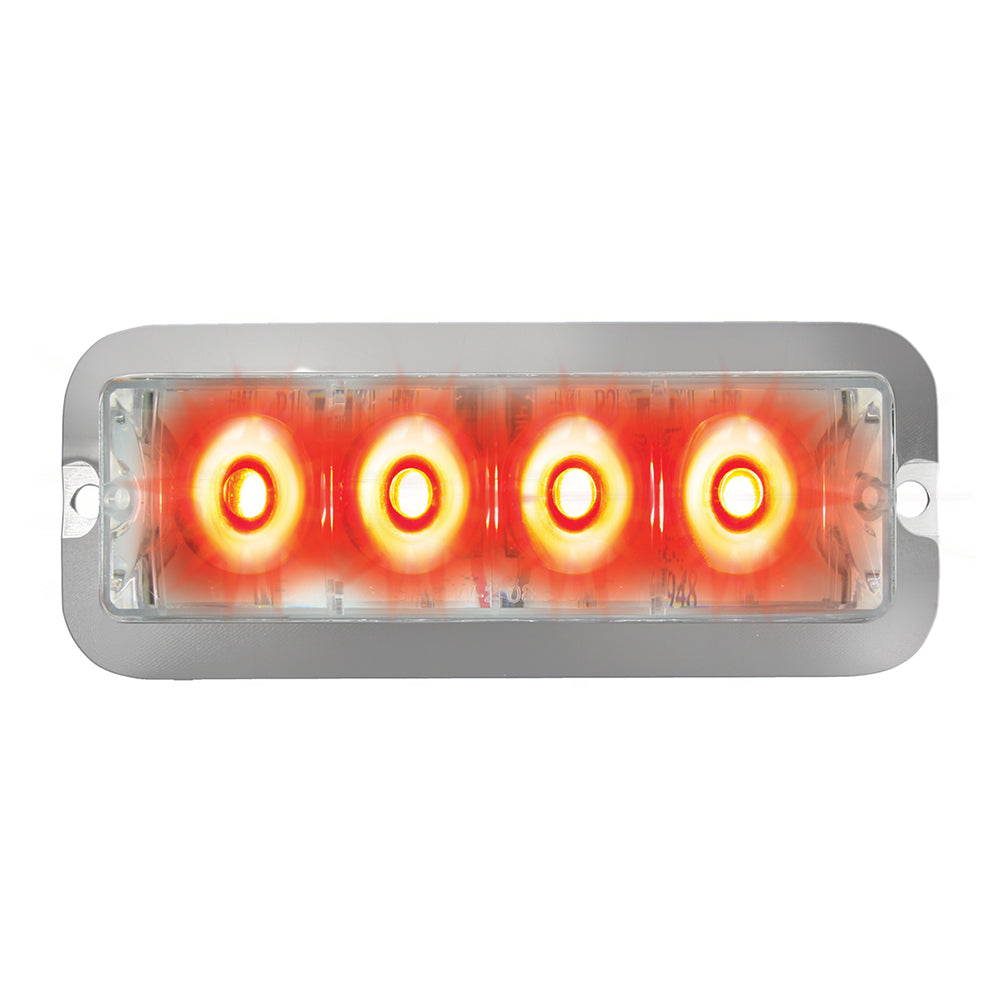 4" 4 LED Rectangular Strobe Light