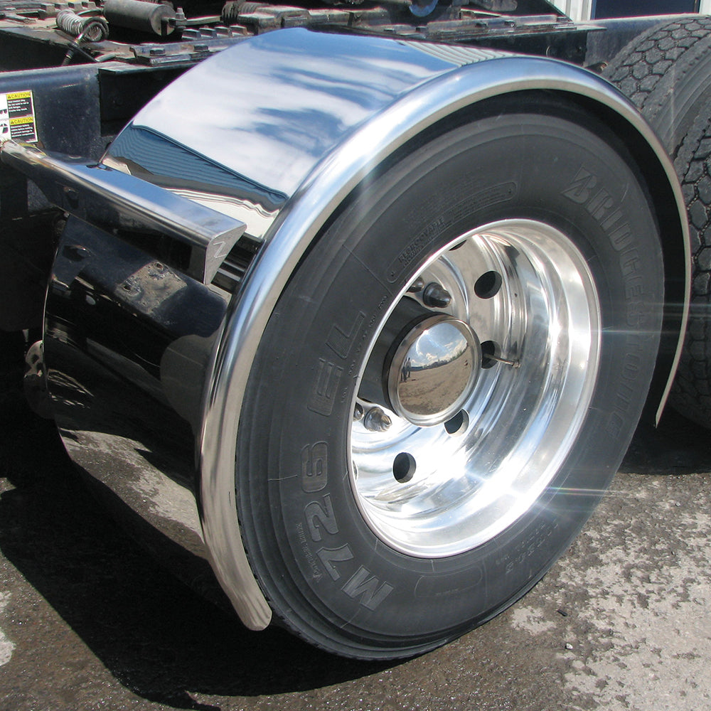 95" Stainless Steel Rollin' Lo Single Axle Fenders