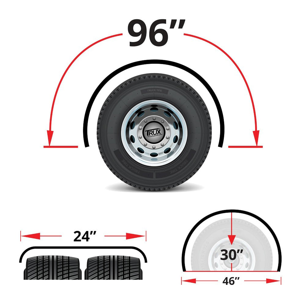 95" Stainless Steel Rollin' Lo Single Axle Fenders