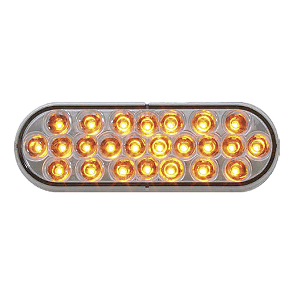 6" 24 LED Oval Pearl Strobe Light