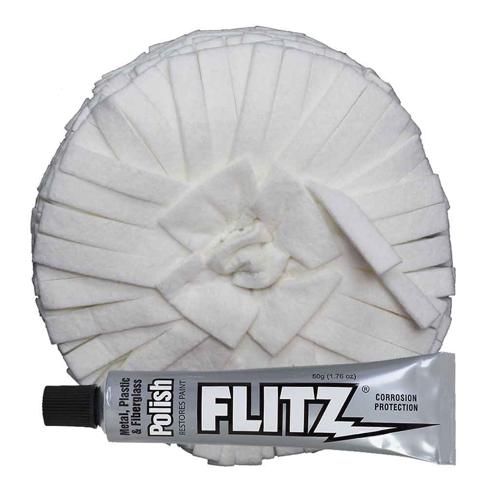 Flitz 7" Extra Large BuffBall with Polish
