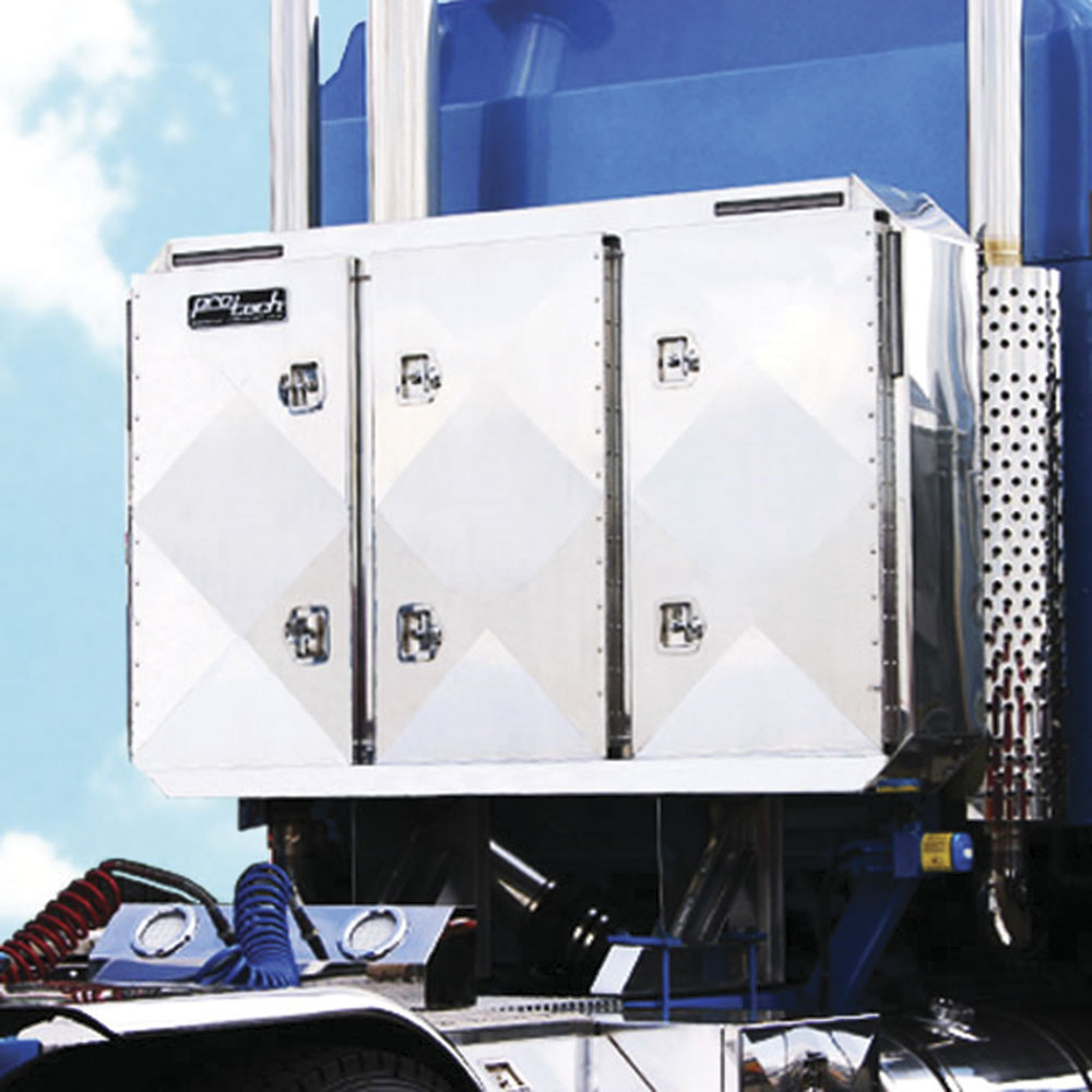 68"H x 80"W Smooth Aluminum Enclosed Cab Rack