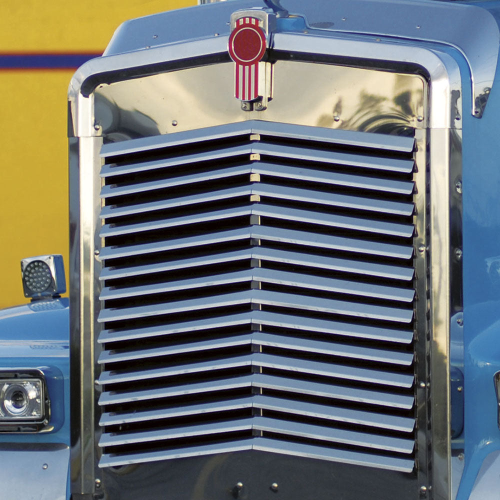 Kenworth W900L Angled Louvered Grill