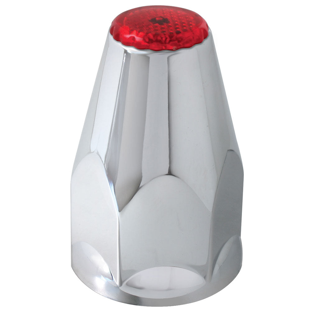 33mm Chrome Plastic Reflective Nut Covers - Push On