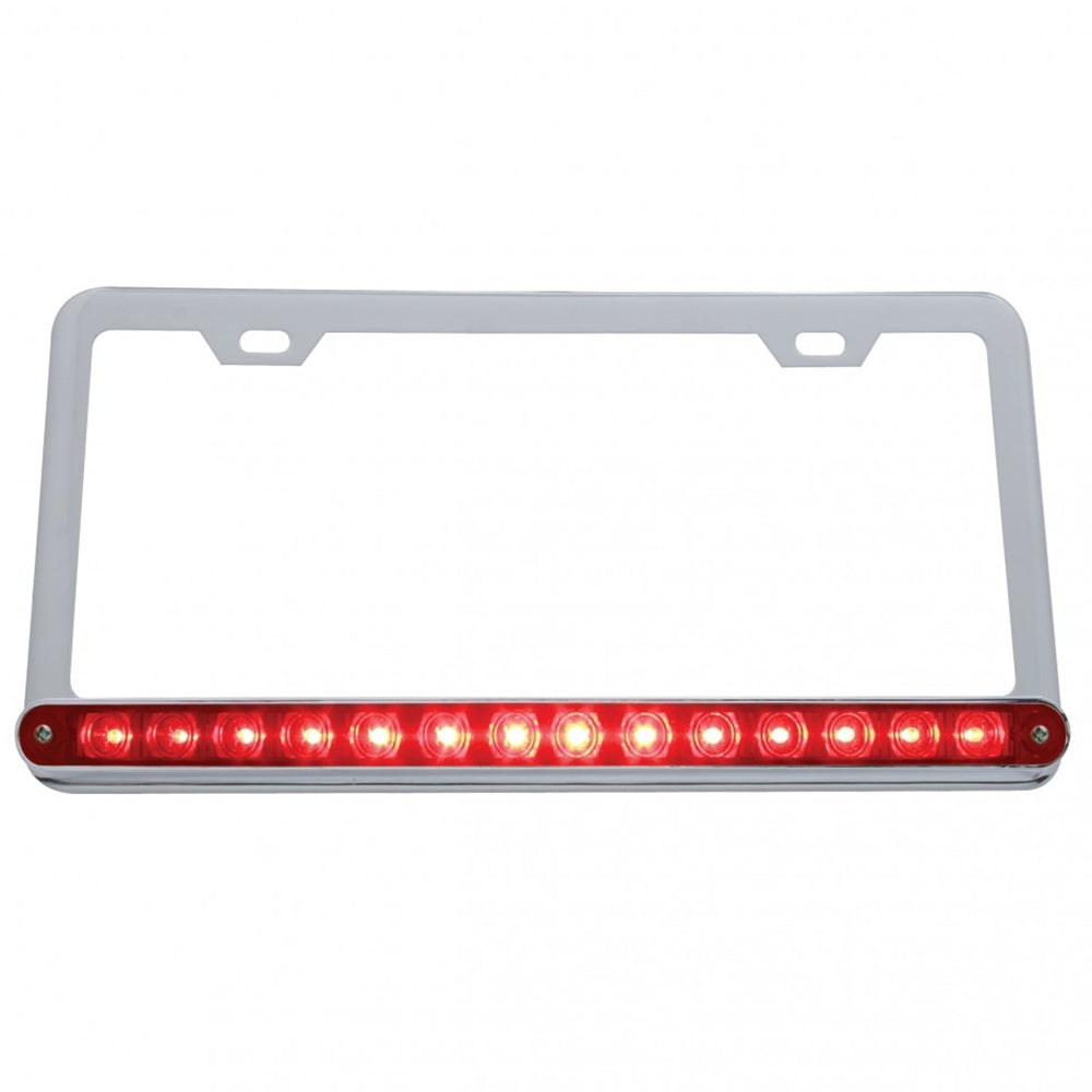 License Plate Frame with LED Strip Light
