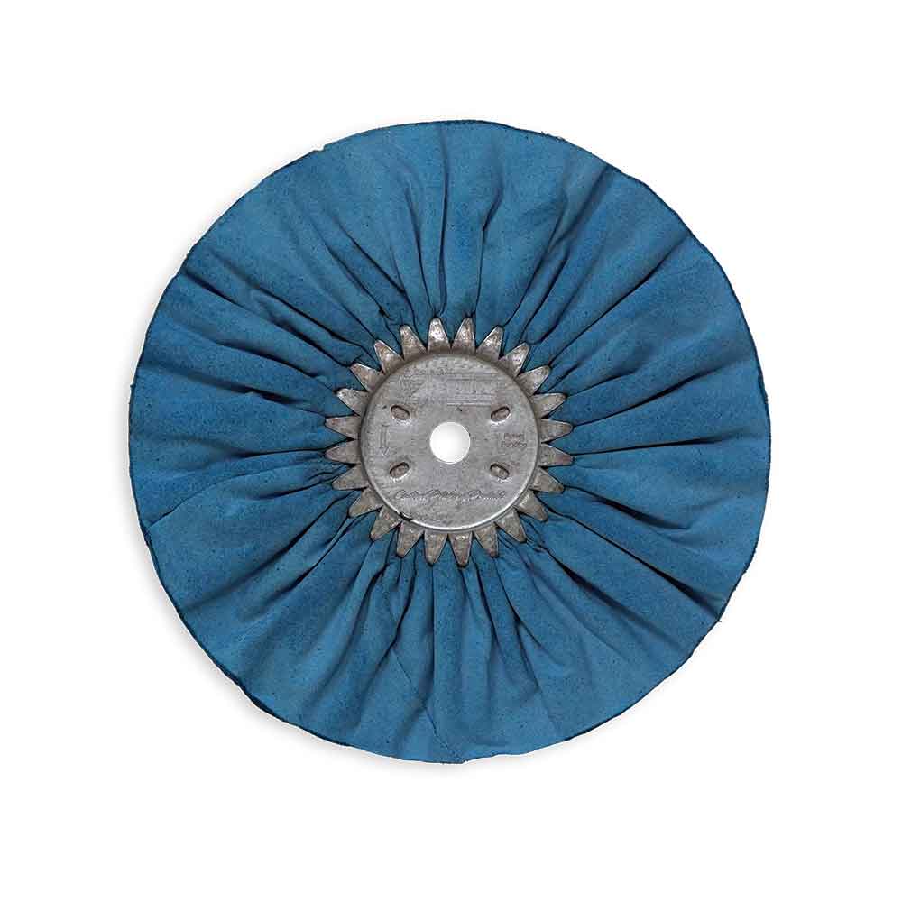 Zephyr 10" Blue Baron Clear Dip Buffing Wheel