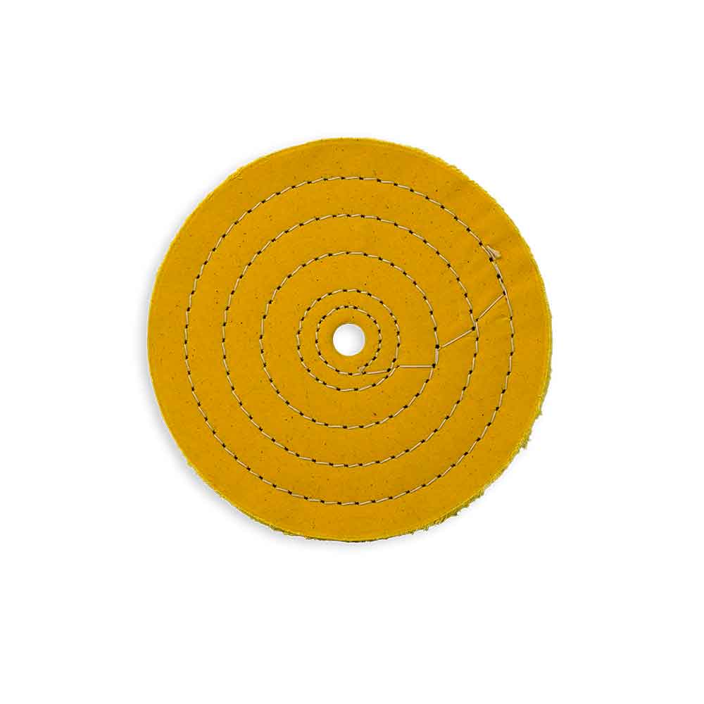 Zephyr 8" Yellow Cotton 60-Ply MT Buffing Wheel