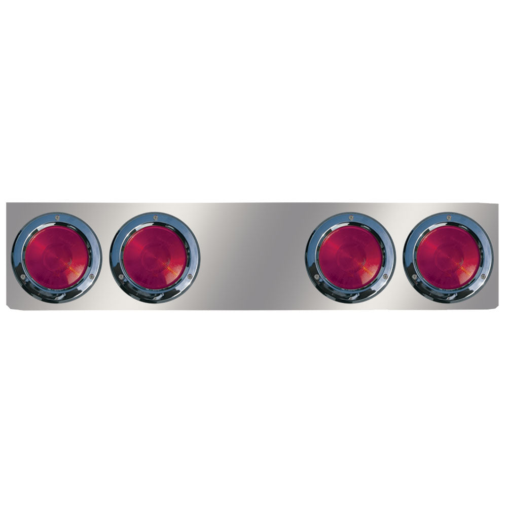 Stainless Steel Rear Center Panel with 4" LED