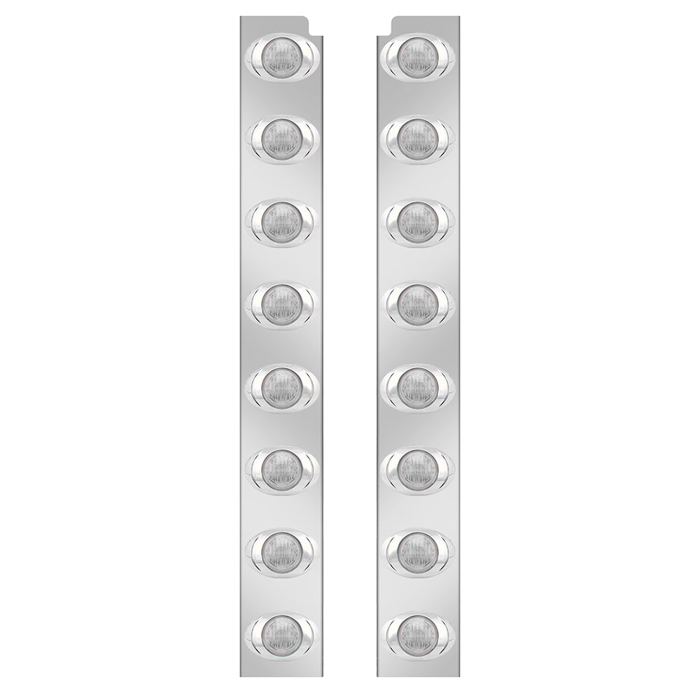 Peterbilt Front Air Cleaner Magnum 3 LED Light Bars