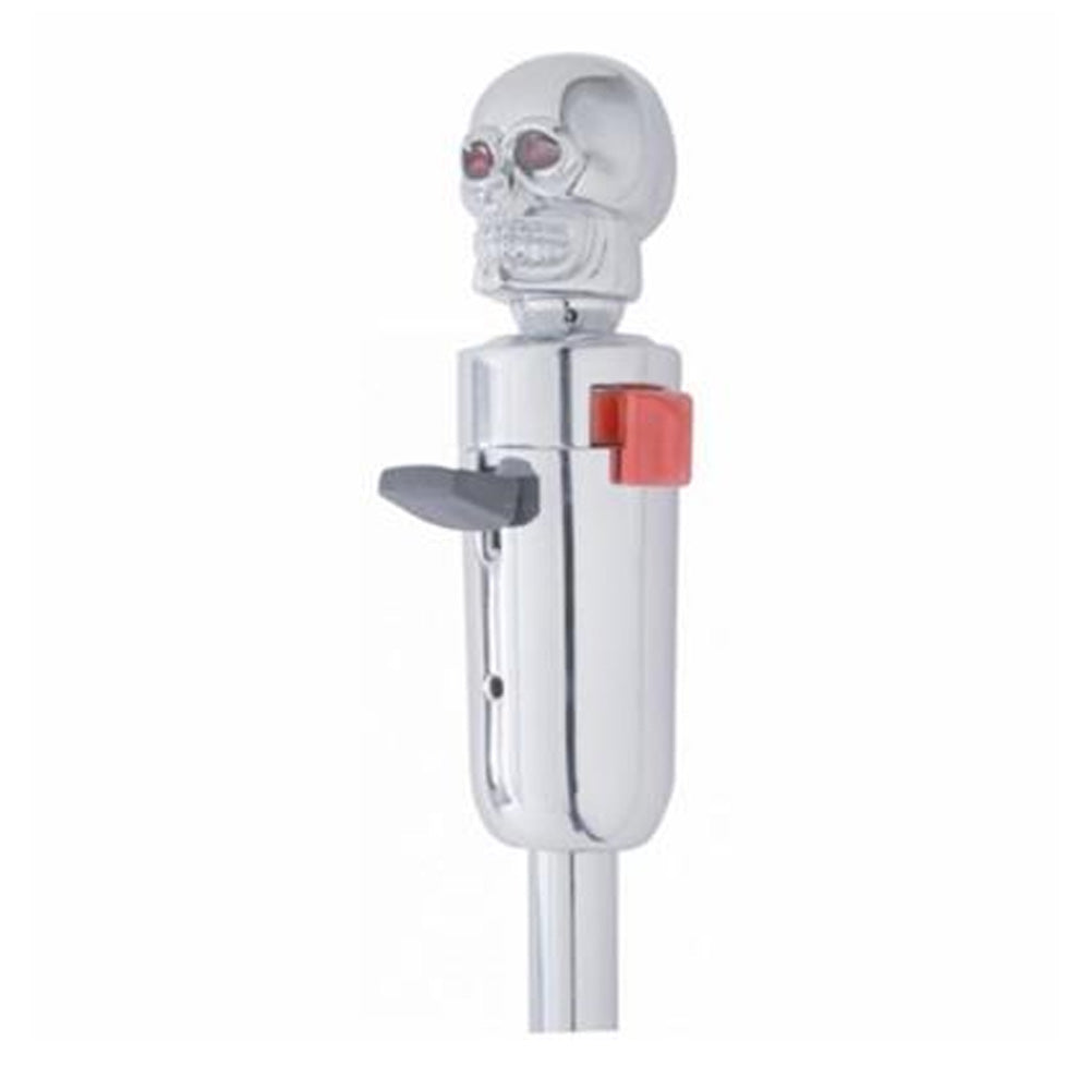 Chrome Skull Gear Shift Knob with Red Eyes