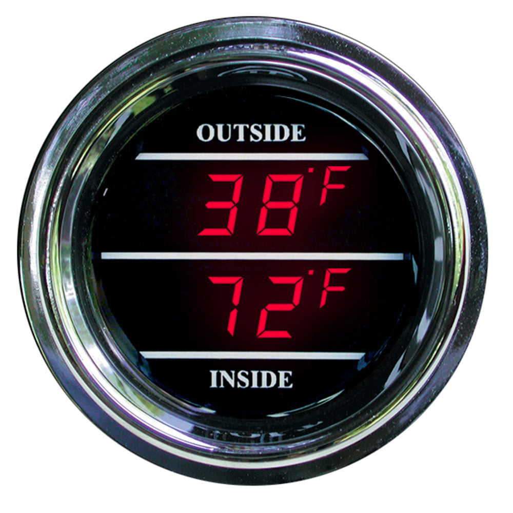 Dual Inside / Outside Air Temperature Gauge for Peterbilt, Kenworth 2006 and newer