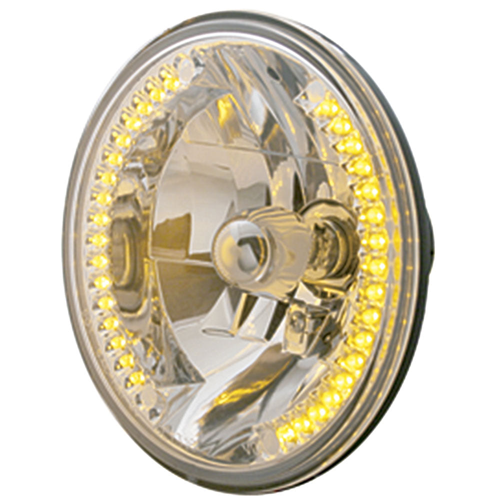 7" Round Crystal Headlight with LED