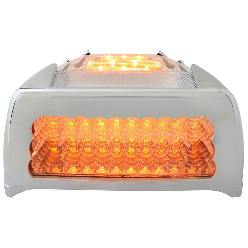 Peterbilt 30 LED Spyder Turn Signal Light with Chrome Bezel